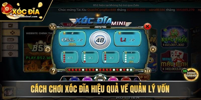 Cách Chơi Xóc Đĩa Hiệu Quả về quản lý vốn